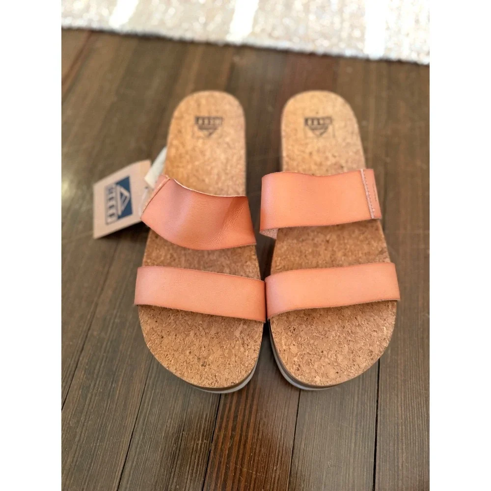 Reef Cushion Vista Hi Sandal Natural Women's‎ Size 11